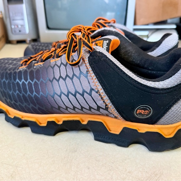 Size 15 Timberland Men’s Pro Powertrain Sport Work Shoes Alloy Toe Orange Black main image 9